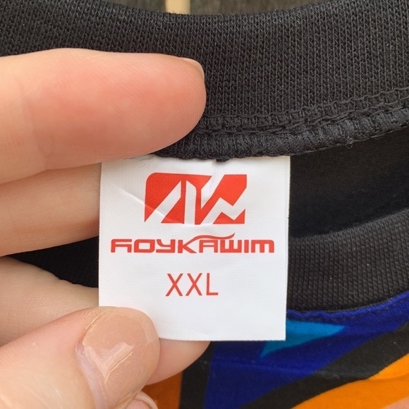 Custom Ghanian pocket T-shirt, cotton kente fabric, size Large - Picture 3 of 3